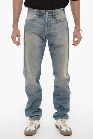 Cotton Twill Regular Fit Jeans 18,5cm