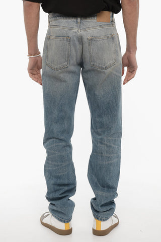 Cotton Twill Regular Fit Jeans 18,5cm