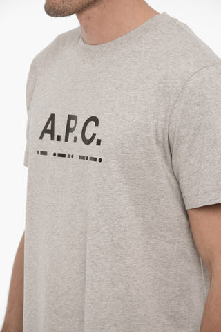 Solid Color SVEN Crew-neck T-Shirt with Printed Logo