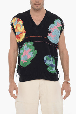 Sleeveless V-neck Vest