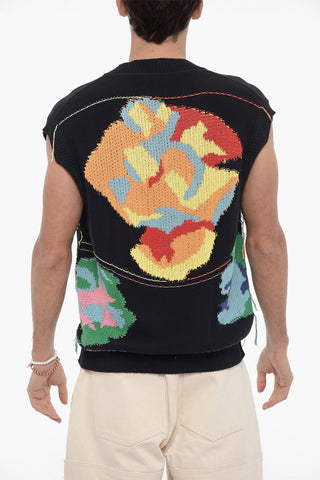 Sleeveless V-neck Vest