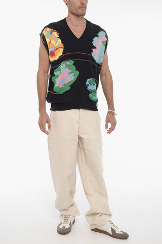 Sleeveless V-neck Vest