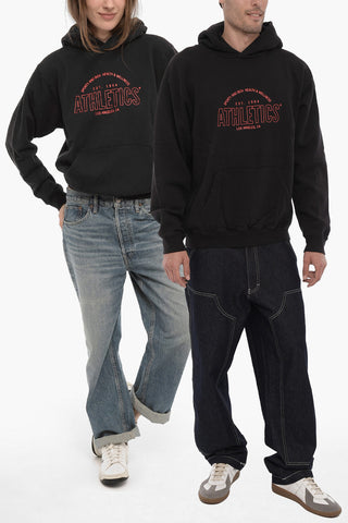 Felpa UNISEX Hoodie in Cotone con Tasca a Toppa