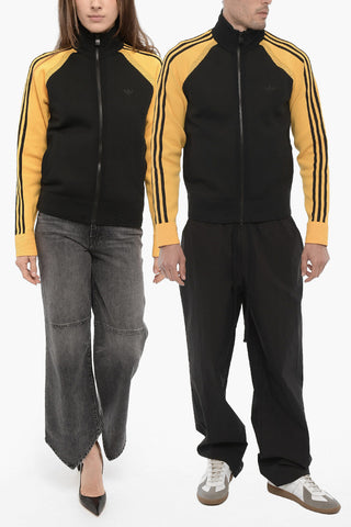 WALES BONNER Two-Tone UNISEX Sweatshirt with Zip Closure
