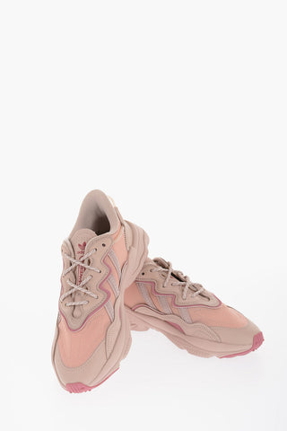Two-Tone Leather and fabric OZWEEGO Low-Top Sneakers