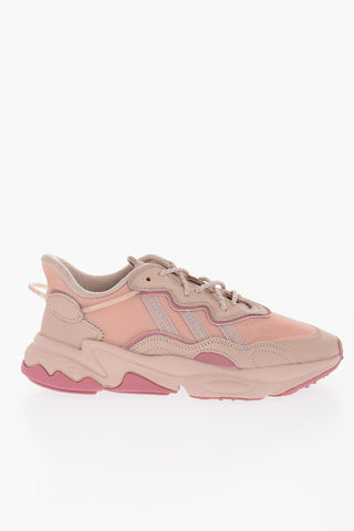 Two-Tone Leather and fabric OZWEEGO Low-Top Sneakers