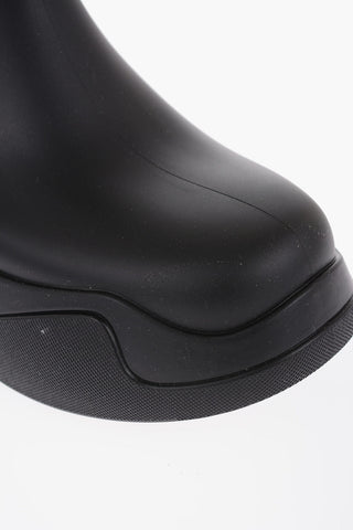 Rubber Chelsea Boots With Heel 7cm 