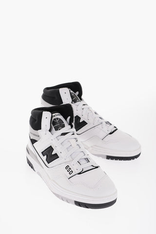 Sneakers Alte In Pelle Bicolore