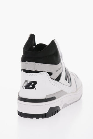 Sneakers Alte In Pelle Bicolore
