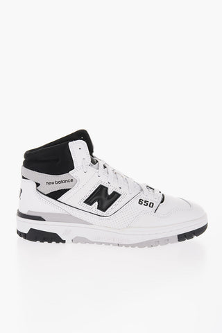 Sneakers Alte In Pelle Bicolore