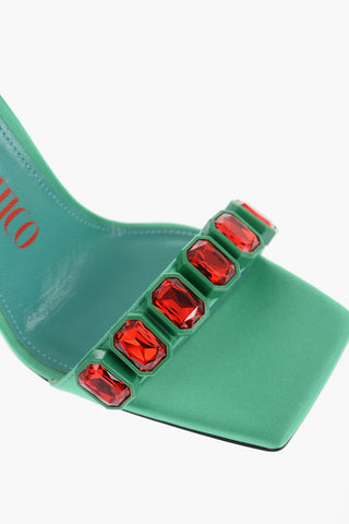 Sandali Ankle-Strap SIERRA in Raso con Gioielli Tacco 11.5cm