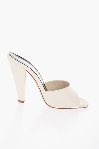 Open toe Leather OLIVIA Mules Heel 11cm