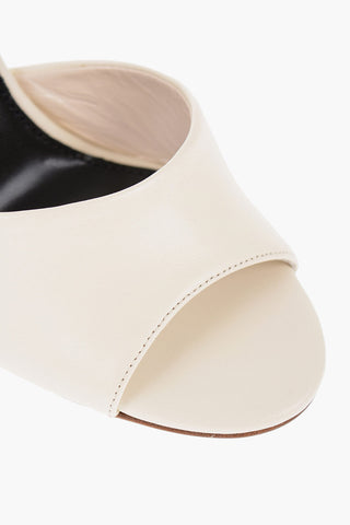 Open toe Leather OLIVIA Mules Heel 11cm
