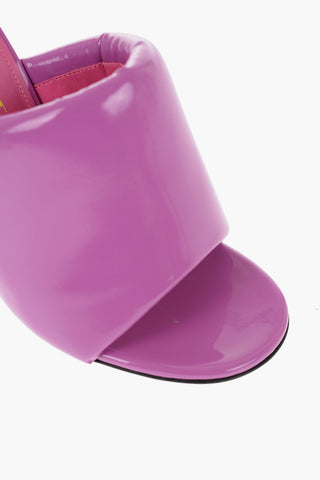 Patent Leather REM Mules with Heel 10,5cm