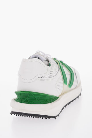 Perforated leather Low-Top Sneakers with Rubber Detail