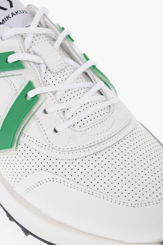 Perforated leather Low-Top Sneakers with Rubber Detail