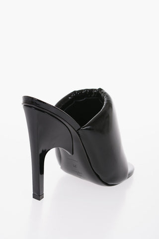 Patent Faux Leather REM Mules Heel 11.5cm