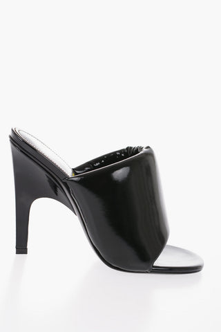 Patent Faux Leather REM Mules Heel 11.5cm