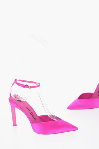 Satin PERINE Ankle-Strap Pumps Heel 11.5cm