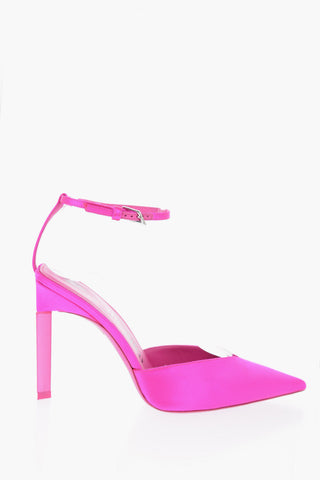 Satin PERINE Ankle-Strap Pumps Heel 11.5cm