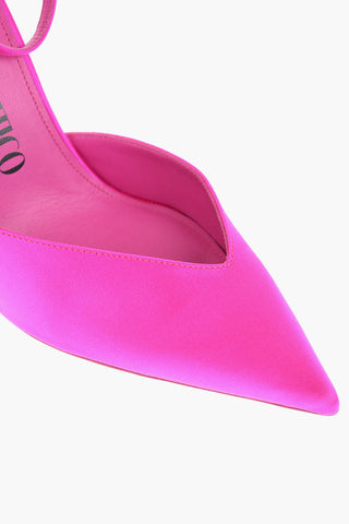 Satin PERINE Ankle-Strap Pumps Heel 11.5cm
