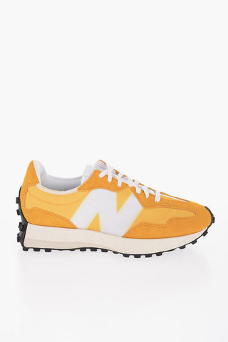 Sneakers Basse Bicolore in Tessuto e Camoscio