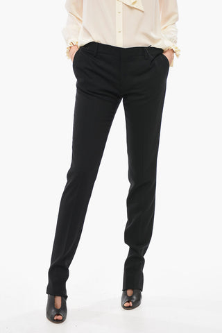 Wool 4 Pocket Pants with Belt Loops