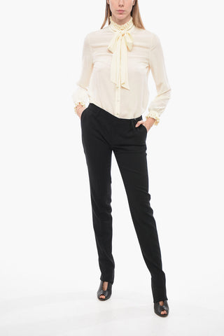 Wool 4 Pocket Pants with Belt Loops