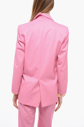 Maxi Wool Jacket with Fringed Details