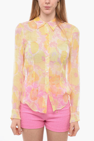 Blusa DESSIN in Chiffon di Seta