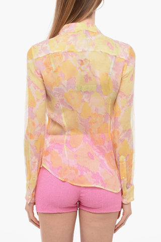Blusa DESSIN in Chiffon di Seta