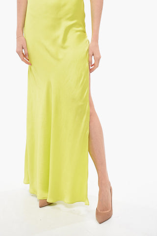 Vestito Sottoveste con Profondo Spacco Laterale