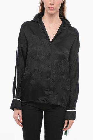 SEASONAL Jacquard Satin Pyjama Shirt