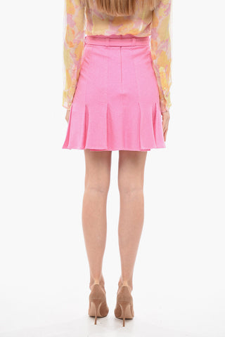 Pleated Belted Skirt