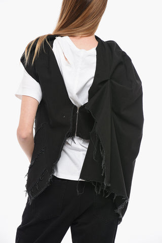 Top in Denim COLIS Drestutturato