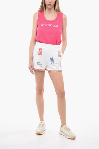 COUTURE! Shorts in Jersey con Dettagli Crochet