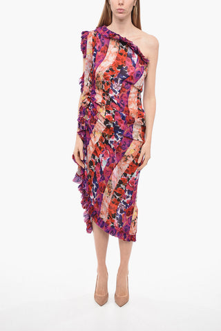 Vestito Monospalla DINAS PATCH con Motivo Floreale