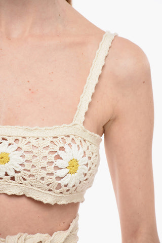 Crochet Cotton Cropped Top