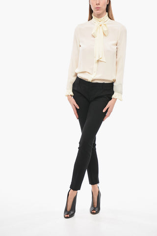 Wool Pants with Zipped Ankle
