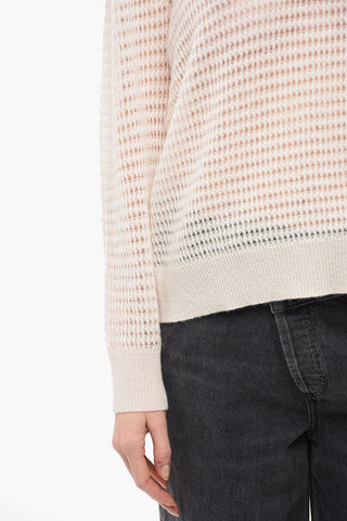 360CASHMERE V-Neck Cashmere Perforated MATILDE Sweater