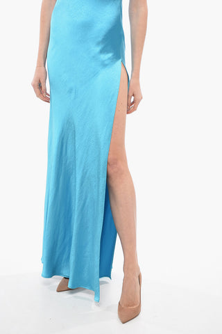Slipkleid mit tiefem Seitenschlitz