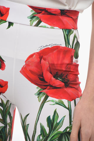 Floral Patterned POPPY Leggings with Ankle Zips