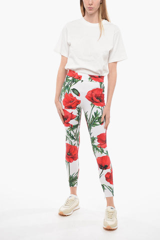 Floral Patterned POPPY Leggings with Ankle Zips