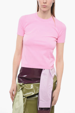 Stretch Fabric Crew-neck T-Shirt