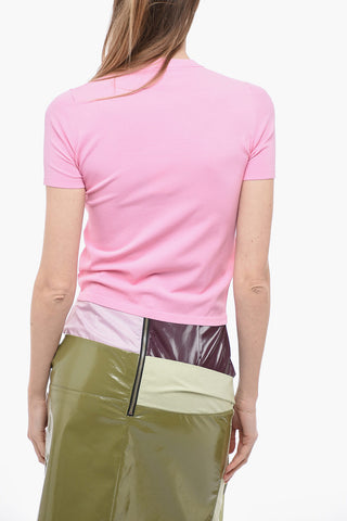 Stretch Fabric Crew-neck T-Shirt