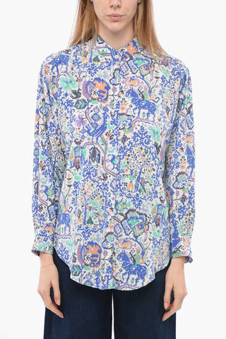 Blusa CADEZI in Seta con Abbottonatura Nascosta