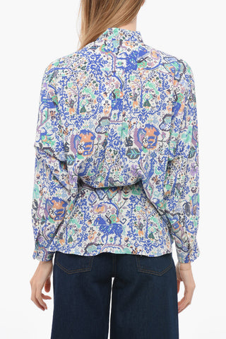 Blusa CADEZI in Seta con Abbottonatura Nascosta
