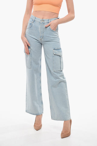 Wide Leg Cargo Jeans 21cm