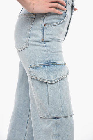 Wide Leg Cargo Jeans 21cm