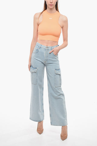 Wide Leg Cargo Jeans 21cm